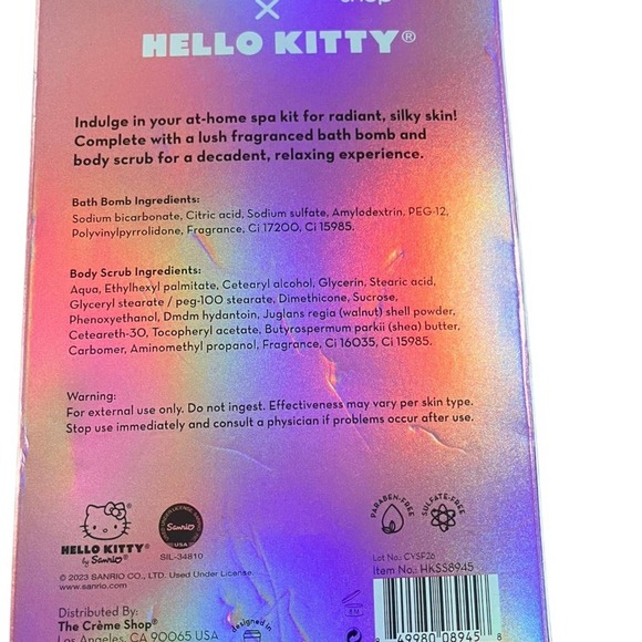 The Creme Shop Hello Kitty Silky Skin Spa Set Rosy Strawberry - Picture 2 of 2